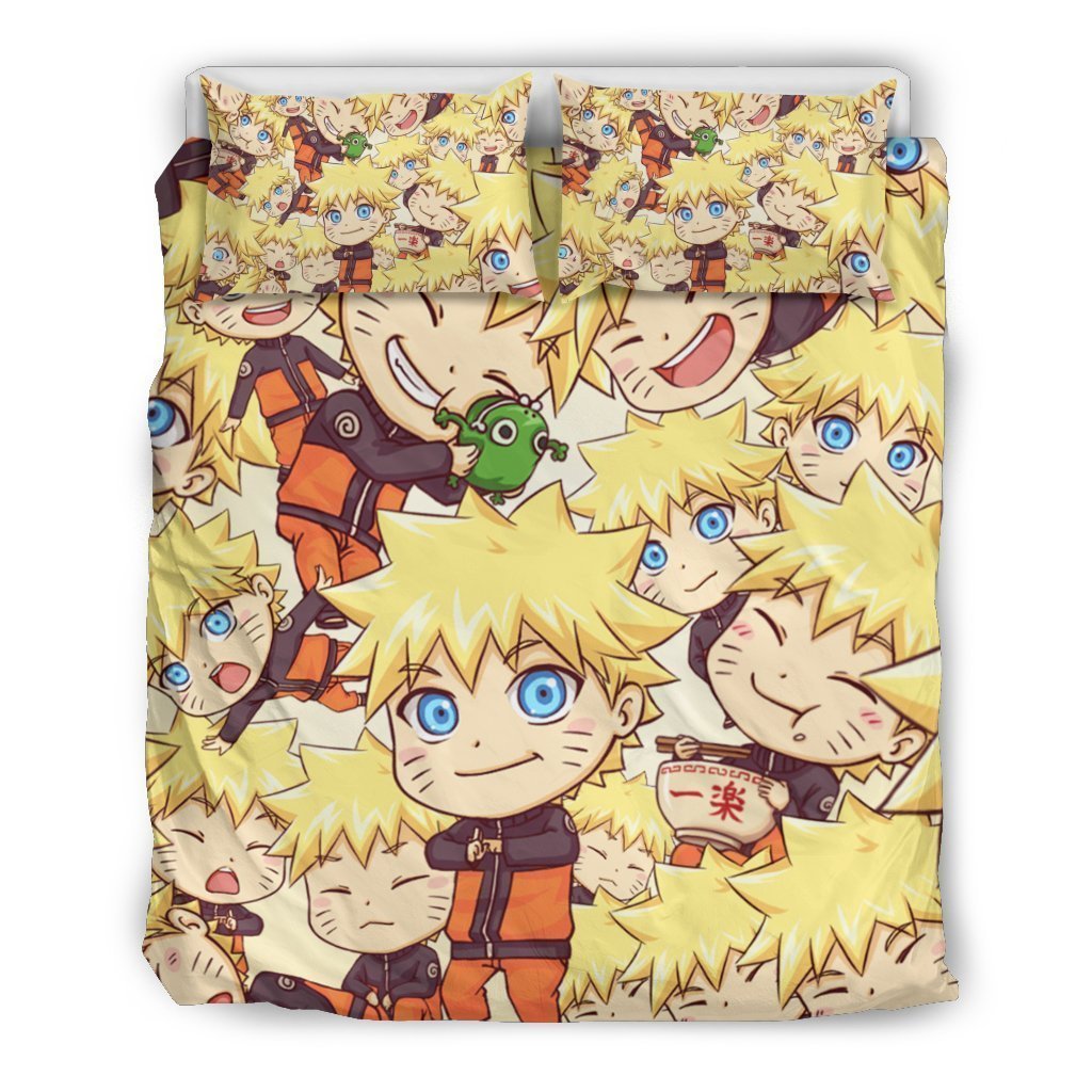 Naruto Chibi Cute Duvet Cover Bedding Set