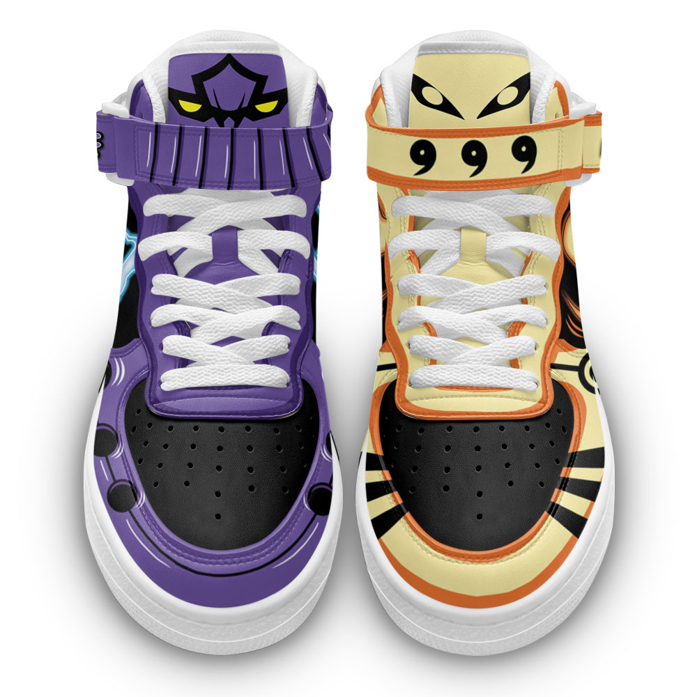 Naruto Rasenshuriken and Sasuke Susanoo Sneakers Air Mid Custom Skills