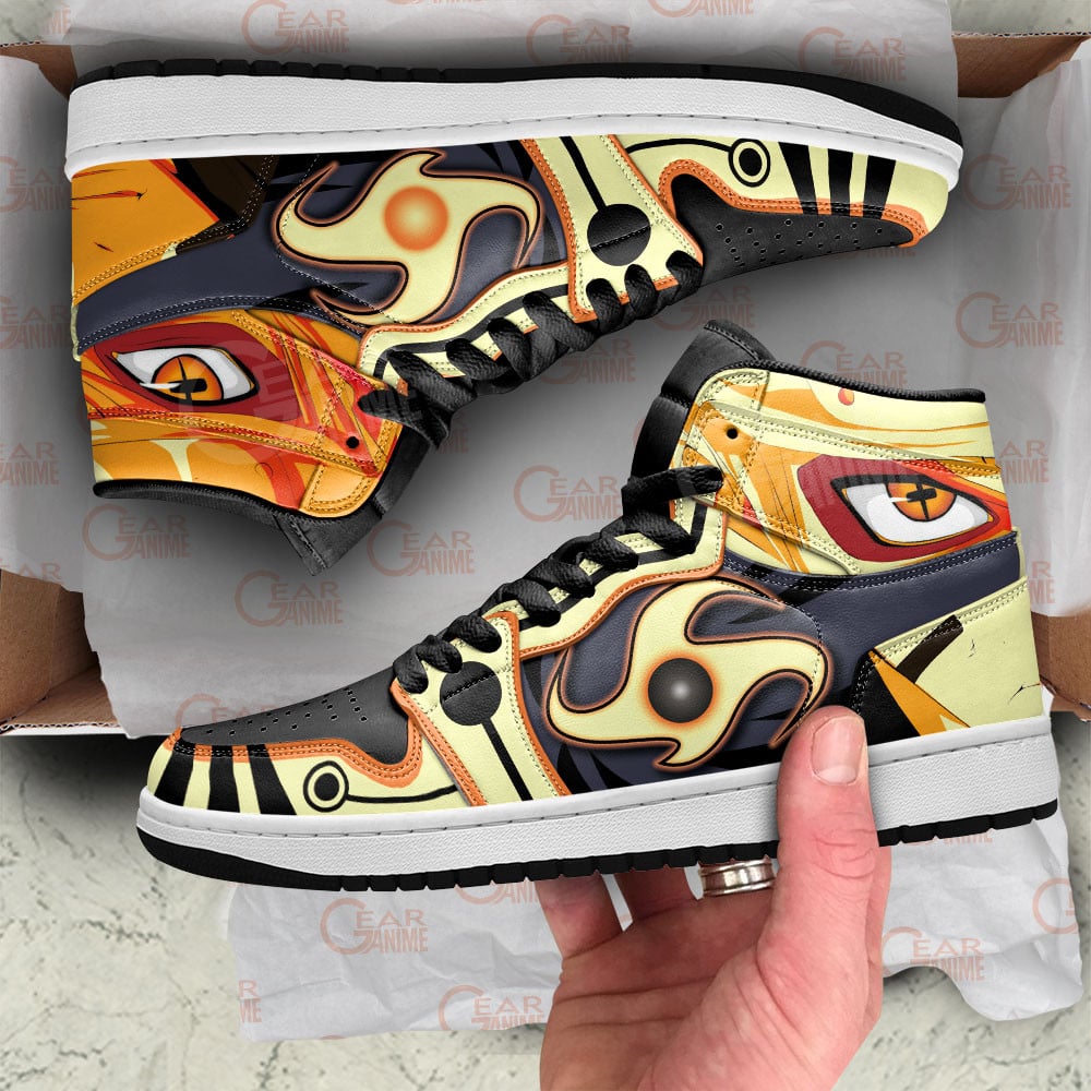 Naruto Rasenshuriken JD1s Sneakers Anime Shoes, Air Jordan Hightop