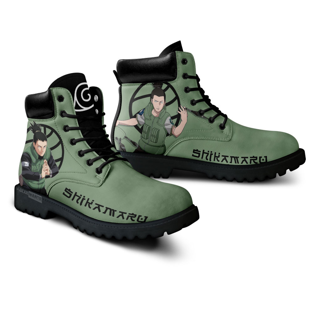 Naruto shikamaru Boots Custom Shoes For Anime Fans
