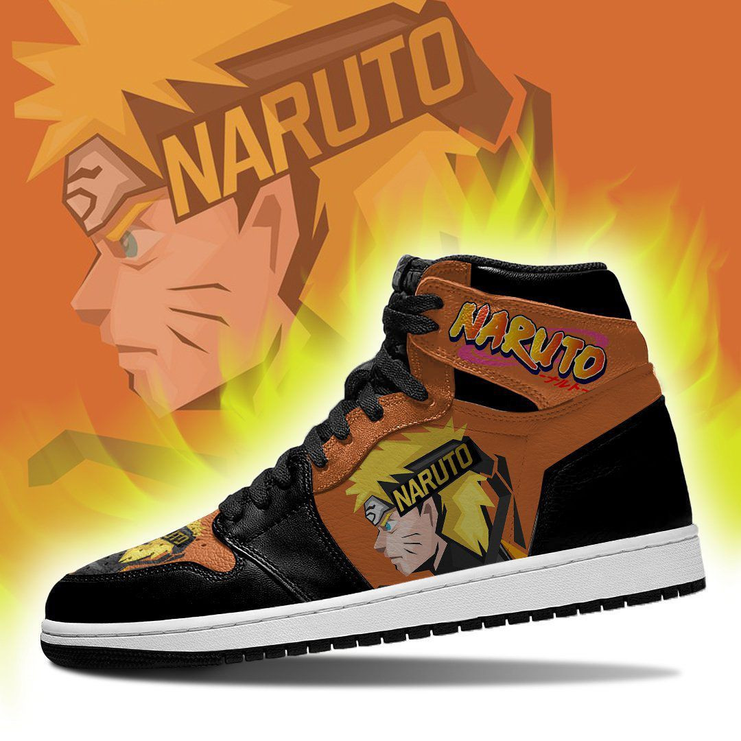 Naruto Shippuden 1 High Top Air Jordan Sneaker, Air Jordan Hightop
