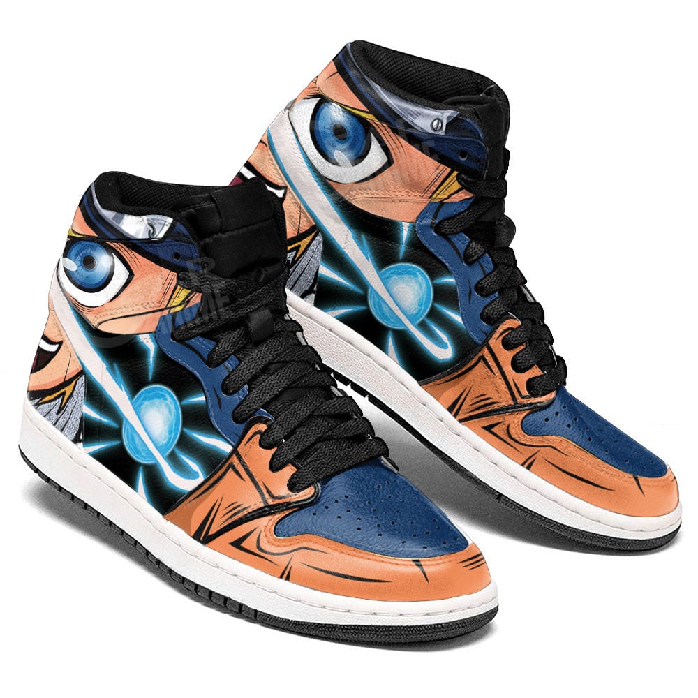 Naruto Uzumaki Chunin JD1s Sneakers Naruto Anime Shoes, Air Jordan Hightop