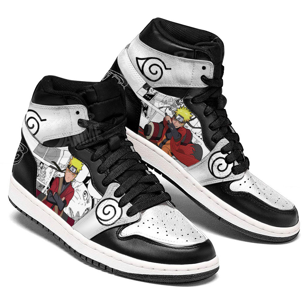 Naruto Uzumaki Sage JD1s Sneakers Anime Shoes Mix Manga, Air Jordan Hightop