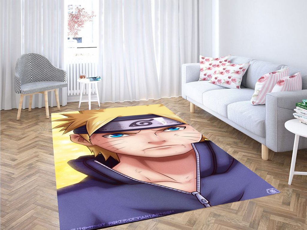 Naruto Uzumaki Wallpaper Living Room Modern Carpet Rectangle Rug