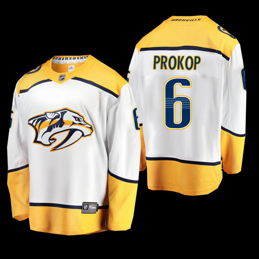 Nashville Predators #6 Luke Prokop Gold 2022 Home Gay Pride Jersey