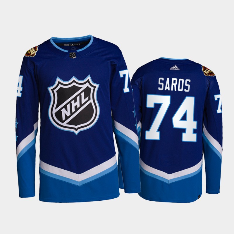 Nashville Predators Juuse Saros #74 2022 NHL All-Star Jersey Blue Western Primegreen