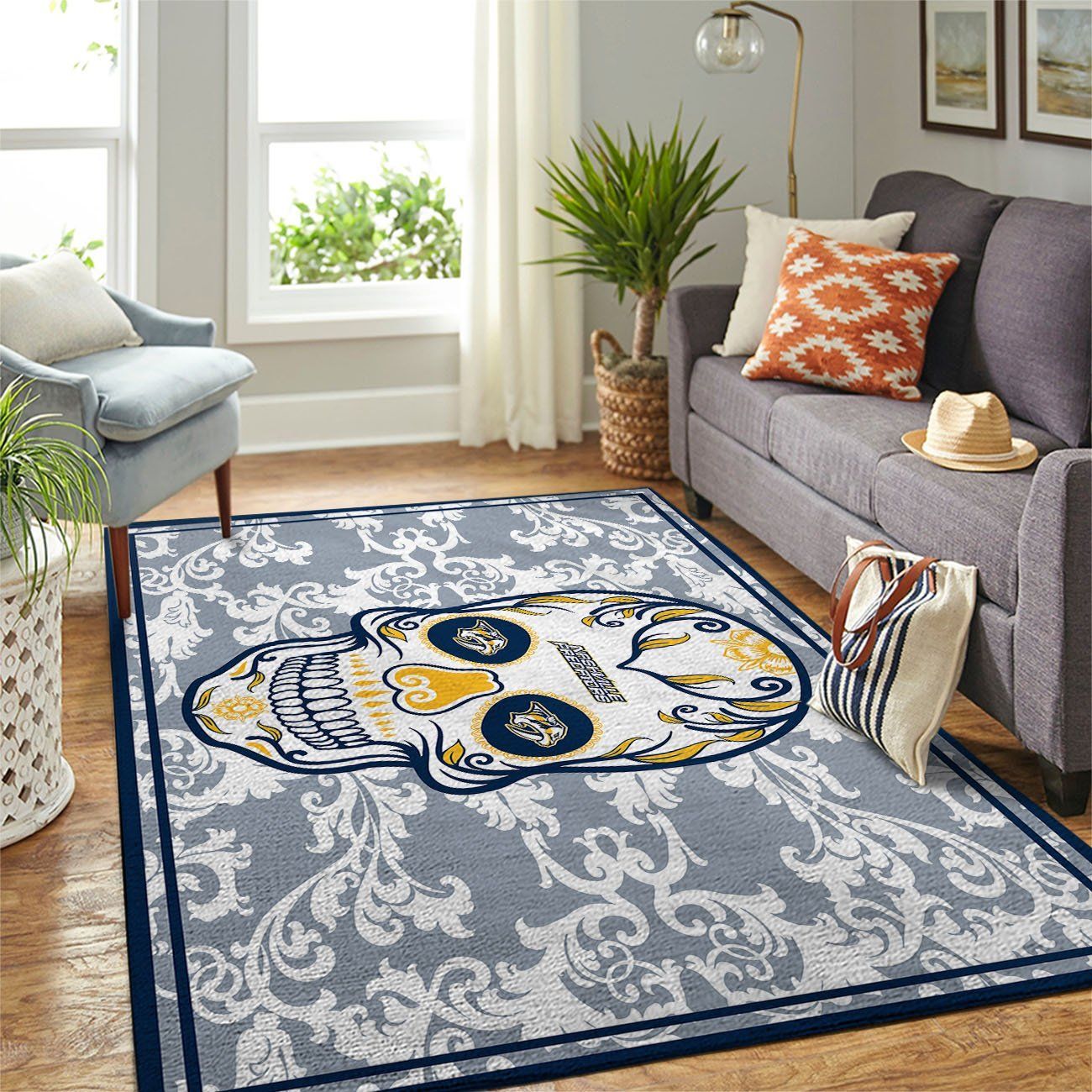 Nashville Predators Living Room Area Rectangle Rug