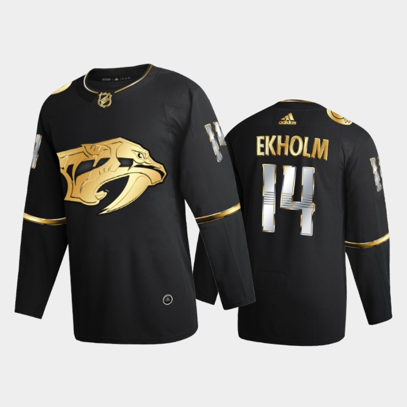 Nashville Predators Mattias Ekholm #14 2020-21 Golden Edition Black Limited Jersey