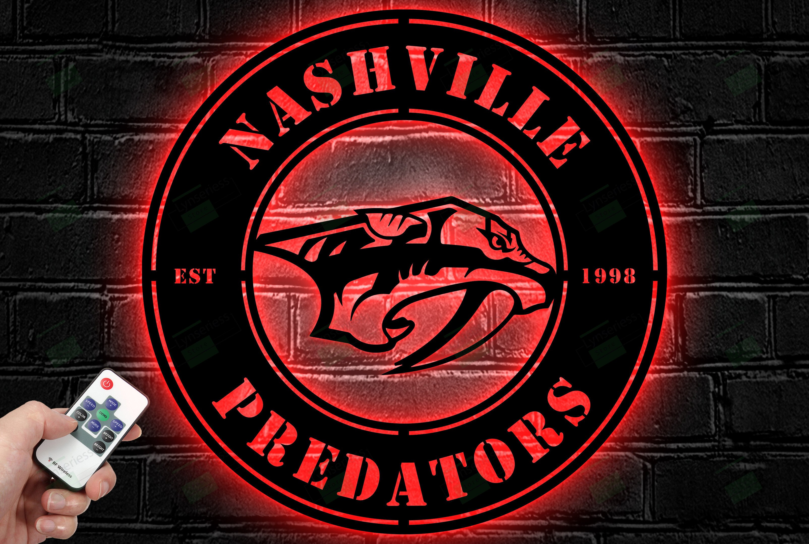 Nashville Predators Metal Sign – Led Light Sign NHL