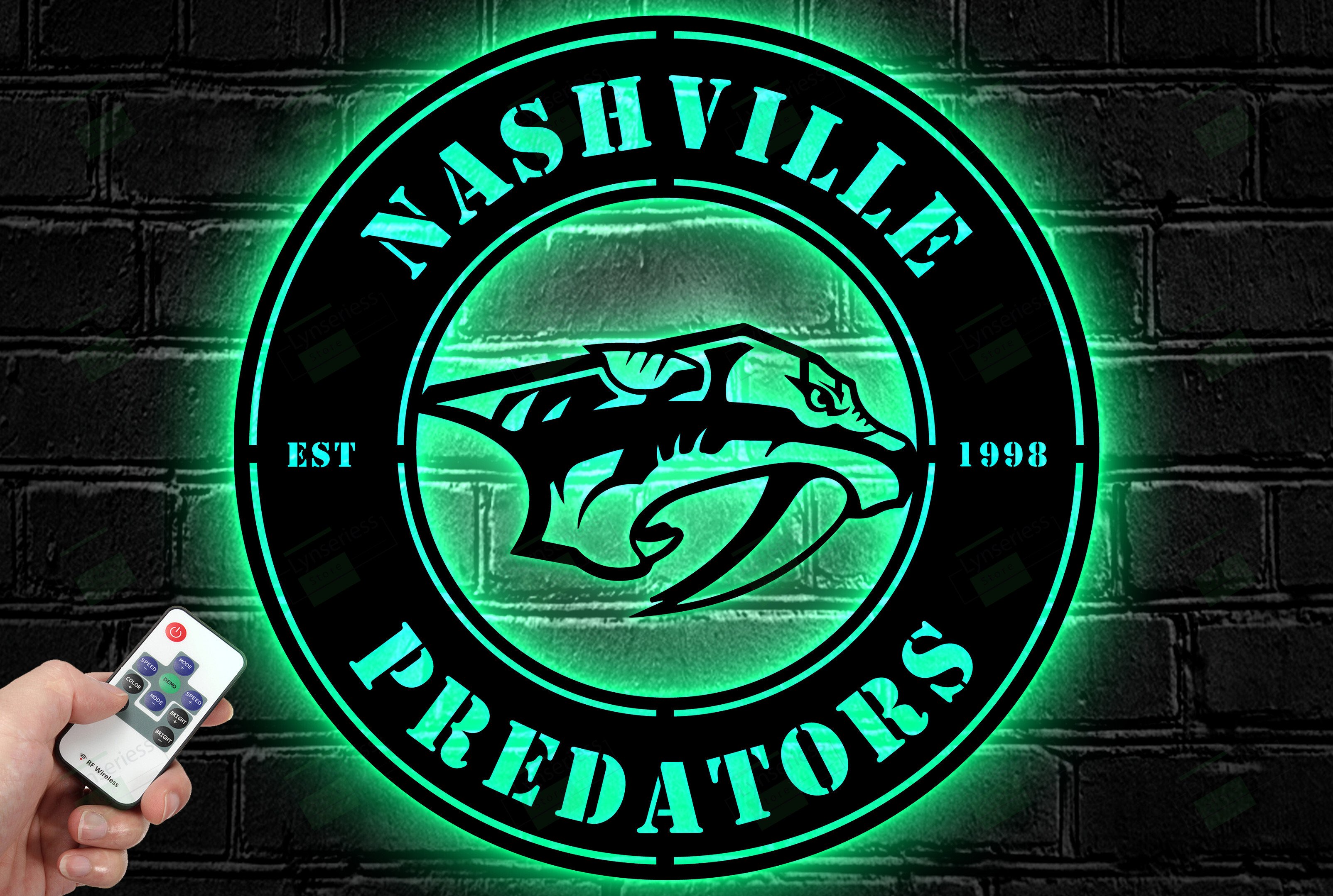 Nashville Predators Metal Sign – Led Light Sign NHL