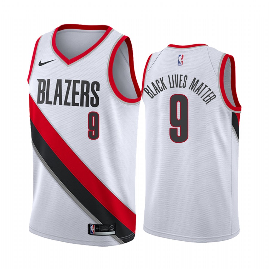 Nassir Little Black Lives Matter Blazers Association Jersey