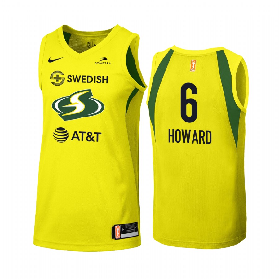 Natasha Howard WNBA Primary Women's Yellow Jersey