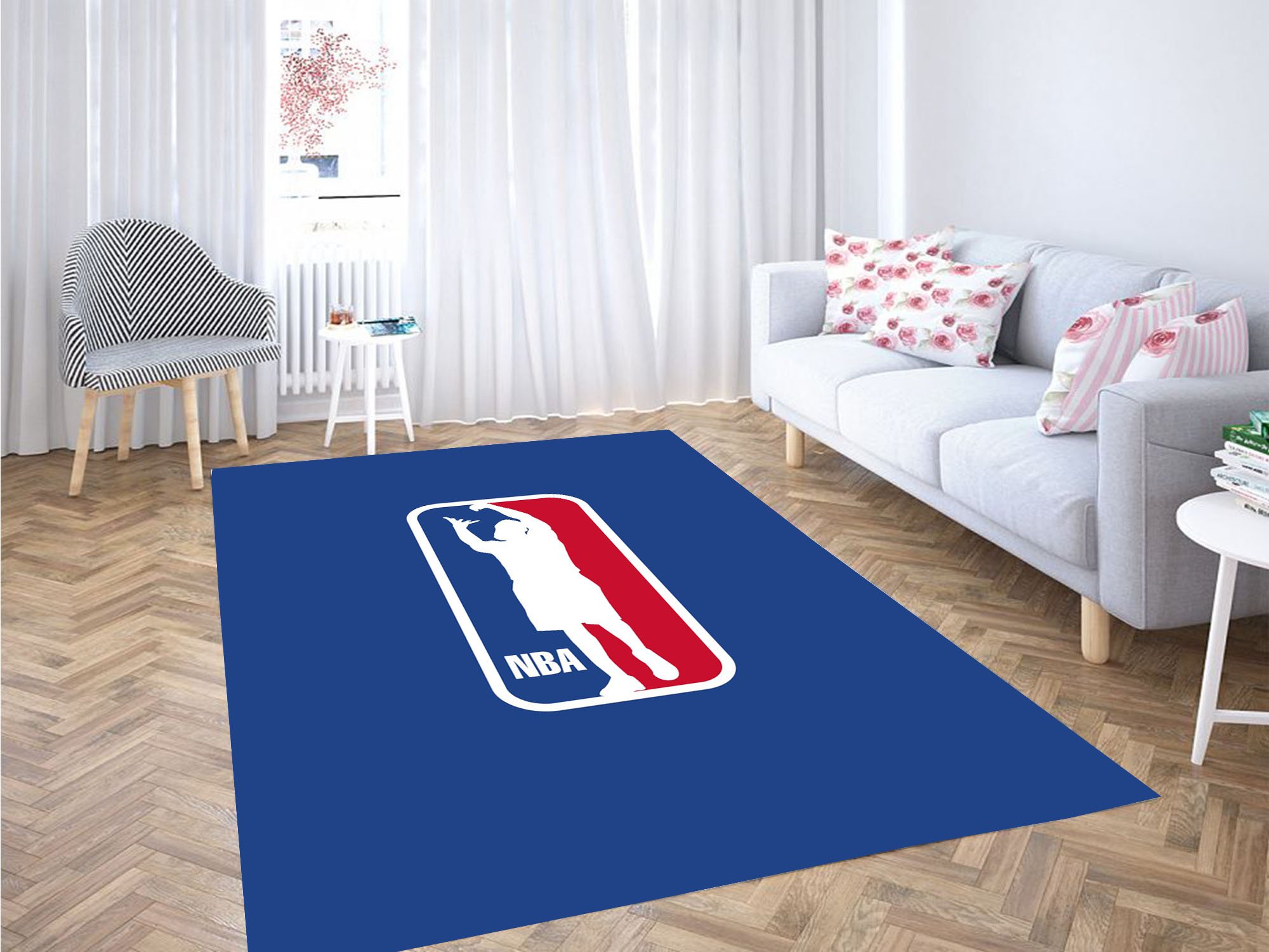 National Basketball Association Carpet Rectangle Rug