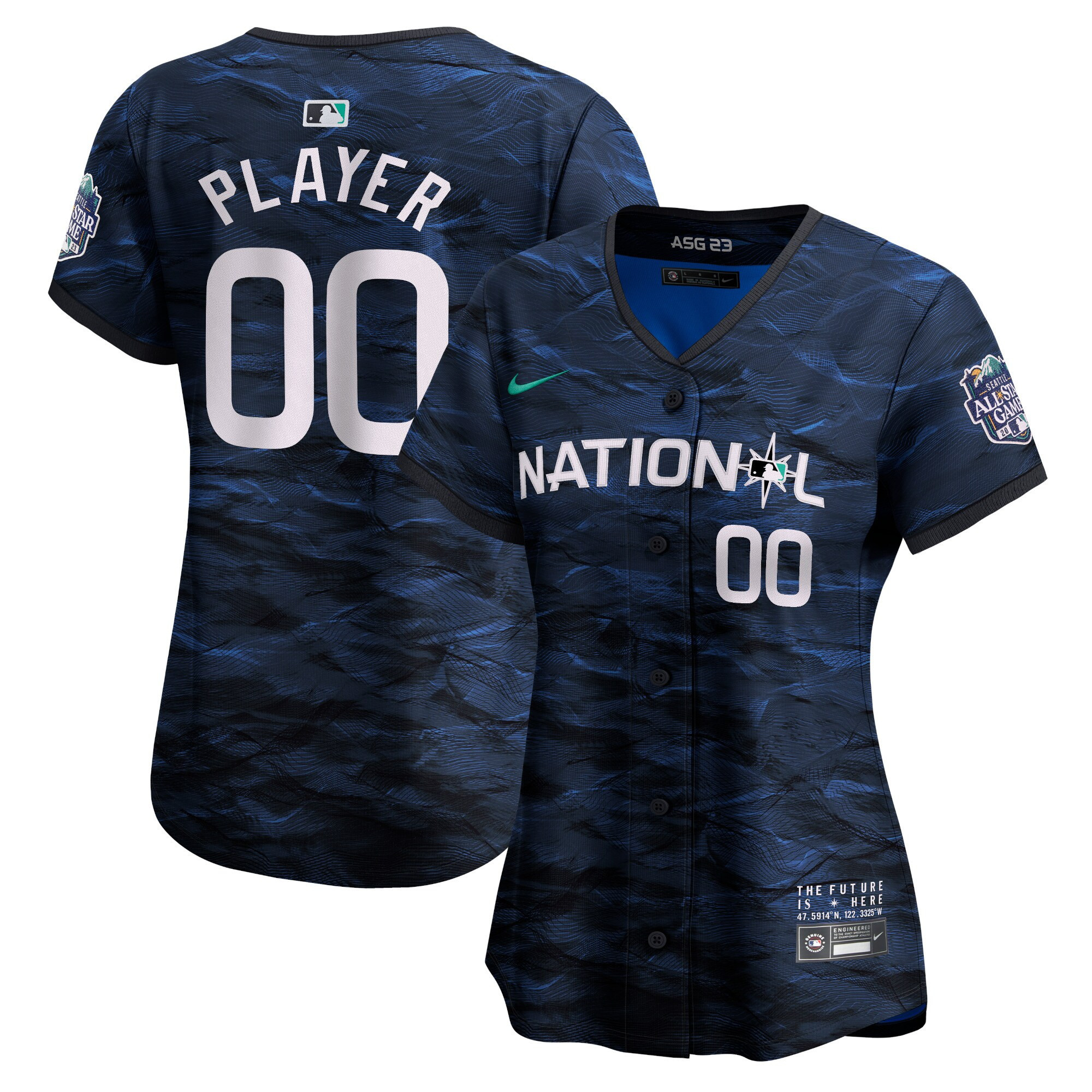 National League 2023 All-Star Game Royal Custom Flex Base Jersey - All Stitched