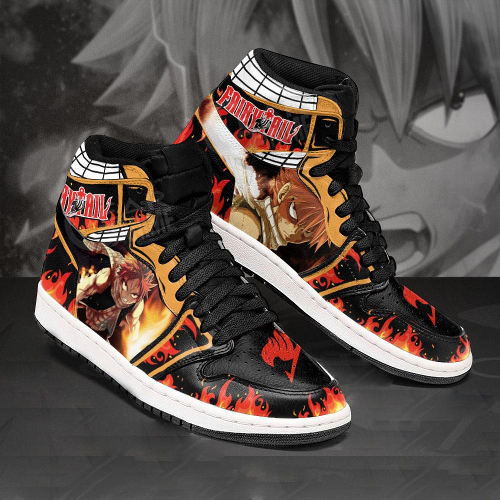 Natsu Dragneel Fairy Tail Anime 1 High Top Air Jordan Sneaker, Air Jordan Hightop