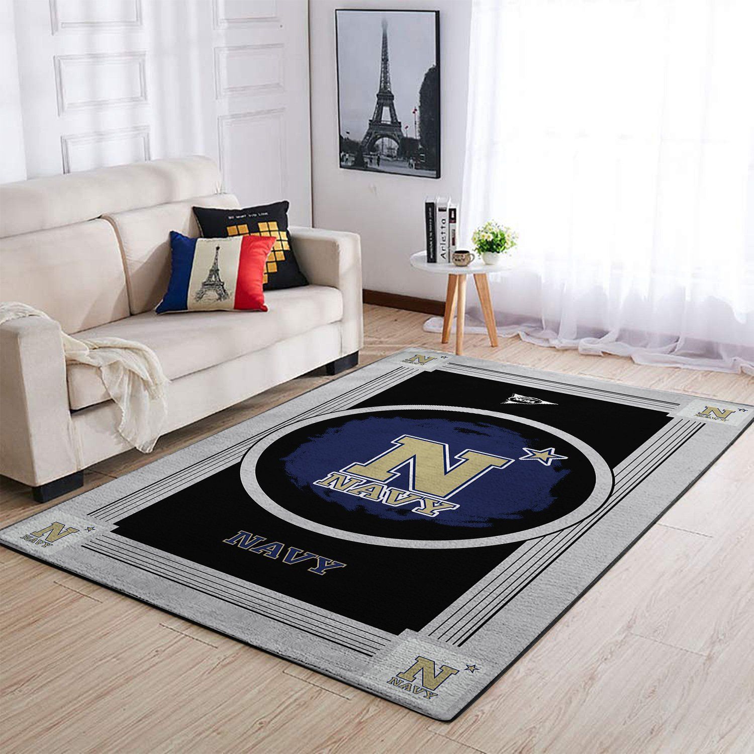 Navy Midshipmen Living Room Area Rectangle Rug