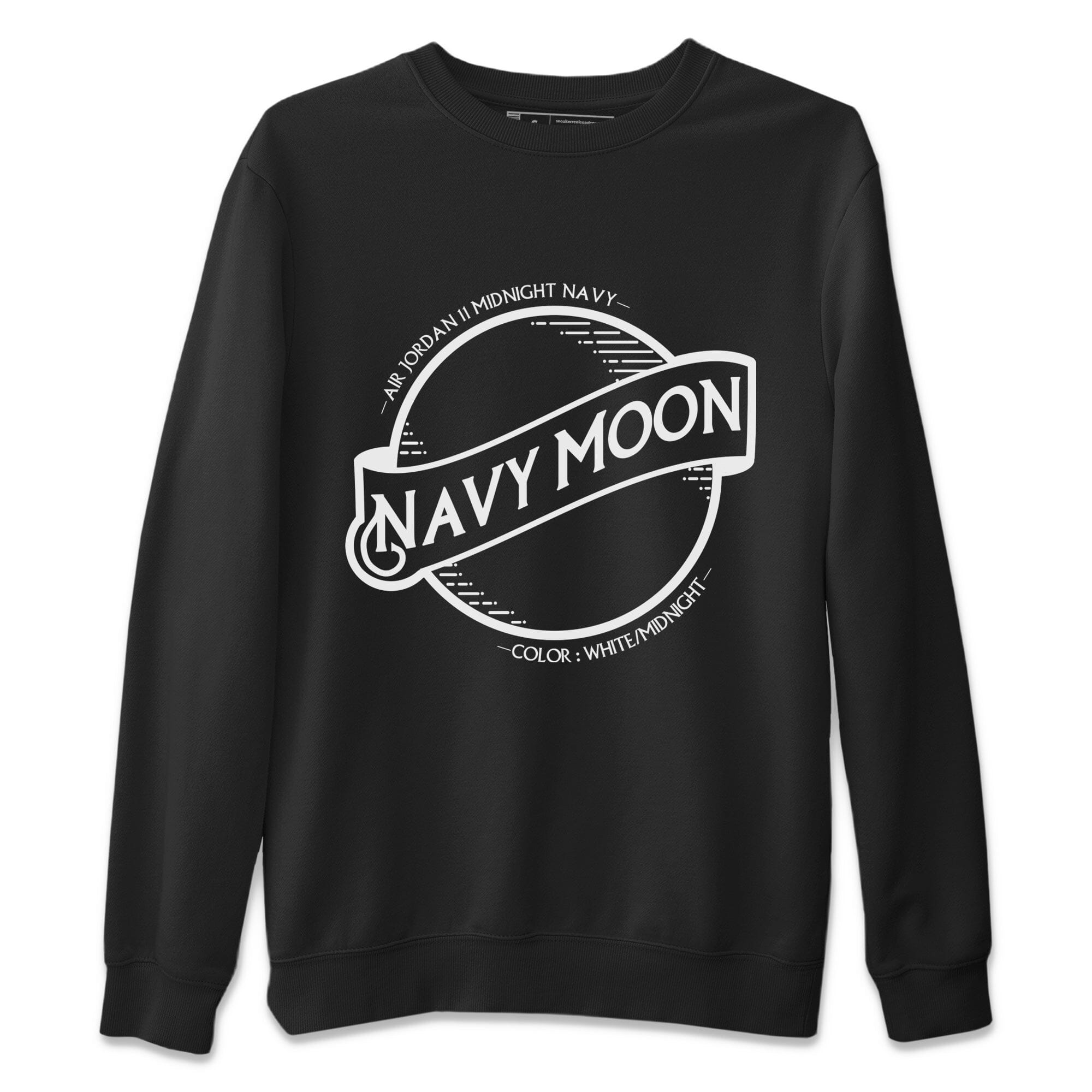 Navy Moon Unisex Sweater – Air Jordan 11 Midnight Navy, Sneakers Matching Sweater
