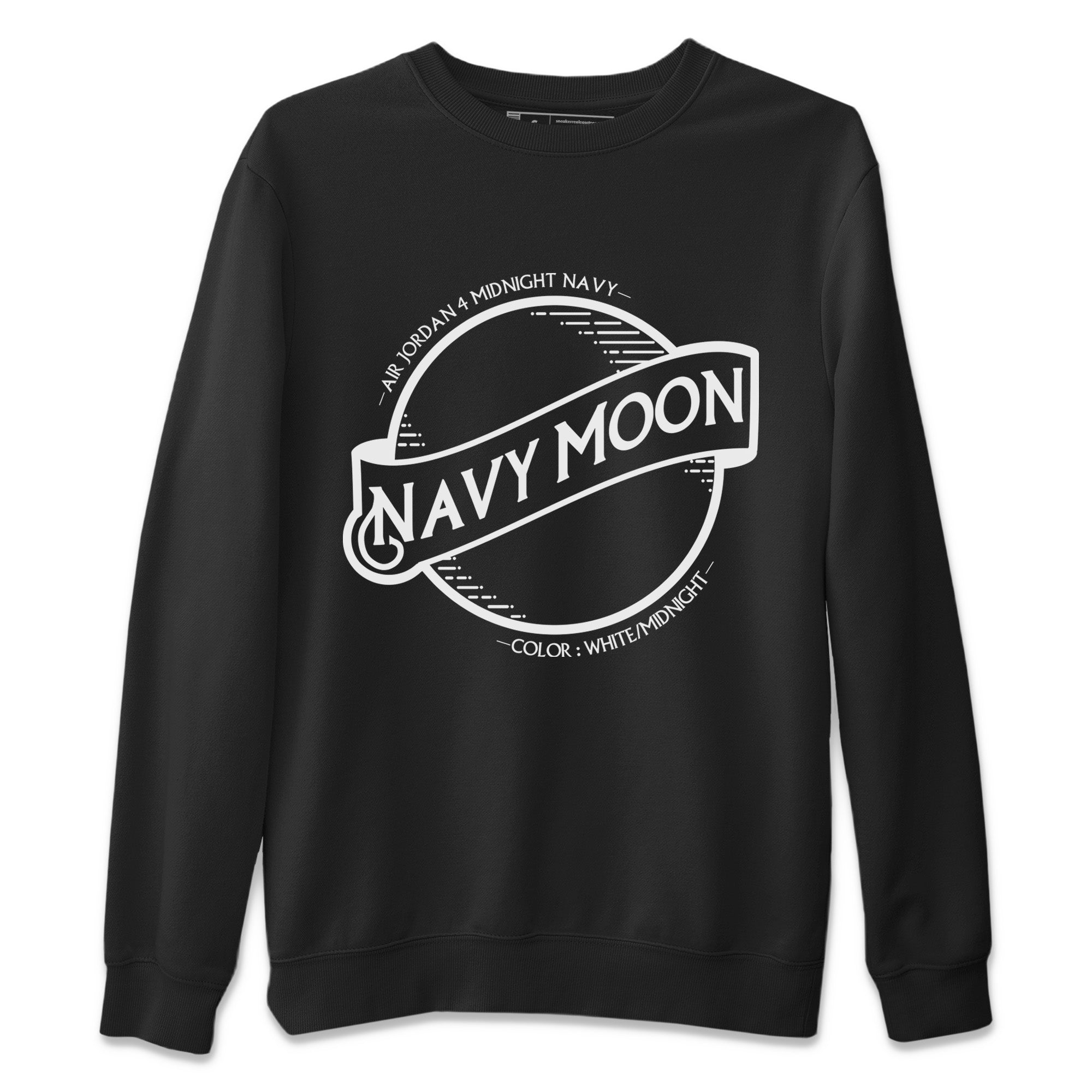 Navy Moon Unisex Sweater – Air Jordan 4 Midnight Navy, Sneakers Matching Sweater
