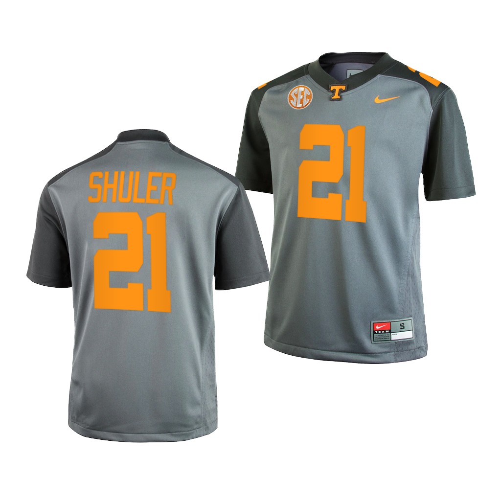 Navy Shuler Tennessee Volunteers Gray 2022 College Youth Jersey