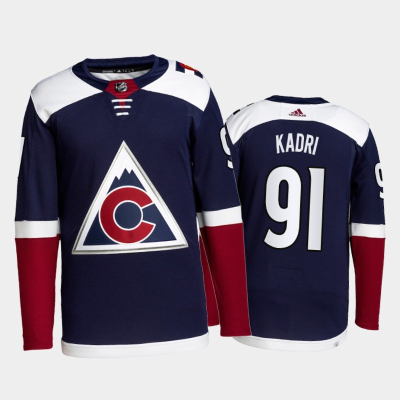 Nazem Kadri Colorado Avalanche Alternate Jersey 2021-22 Navy #91 Primegreen Pro Uniform