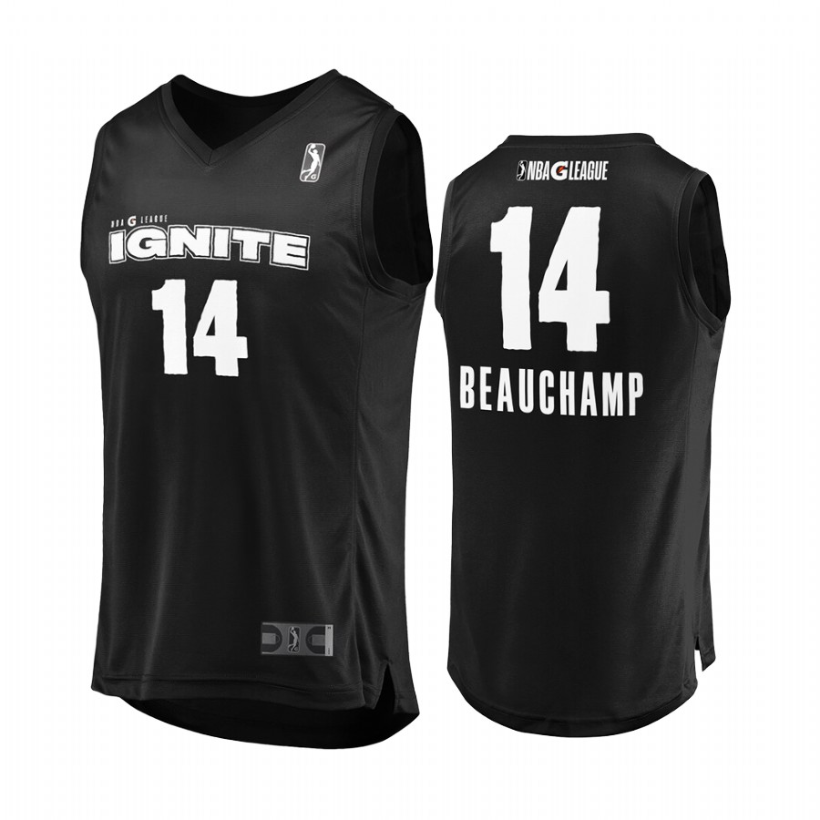 NBA G League #14 MarJon Beauchamp Jersey 2021-22 Black Player