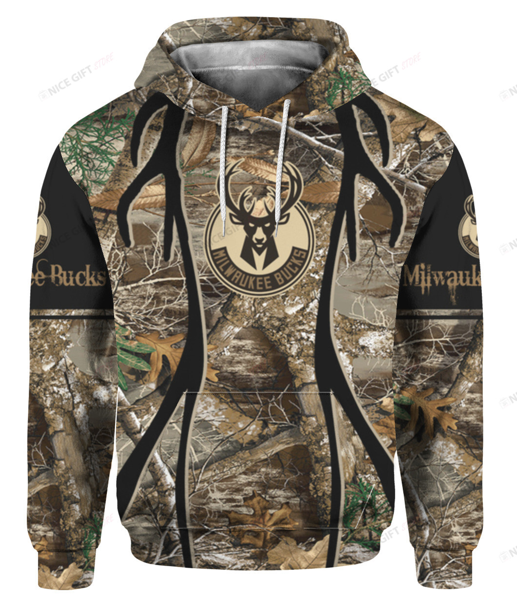 NBA Milwaukee Bucks Hunting 3D Hoodie Gift For Fans