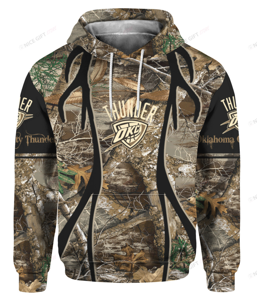 NBA Oklahoma City Thunder Hunting 3D Hoodie Gift For Fans