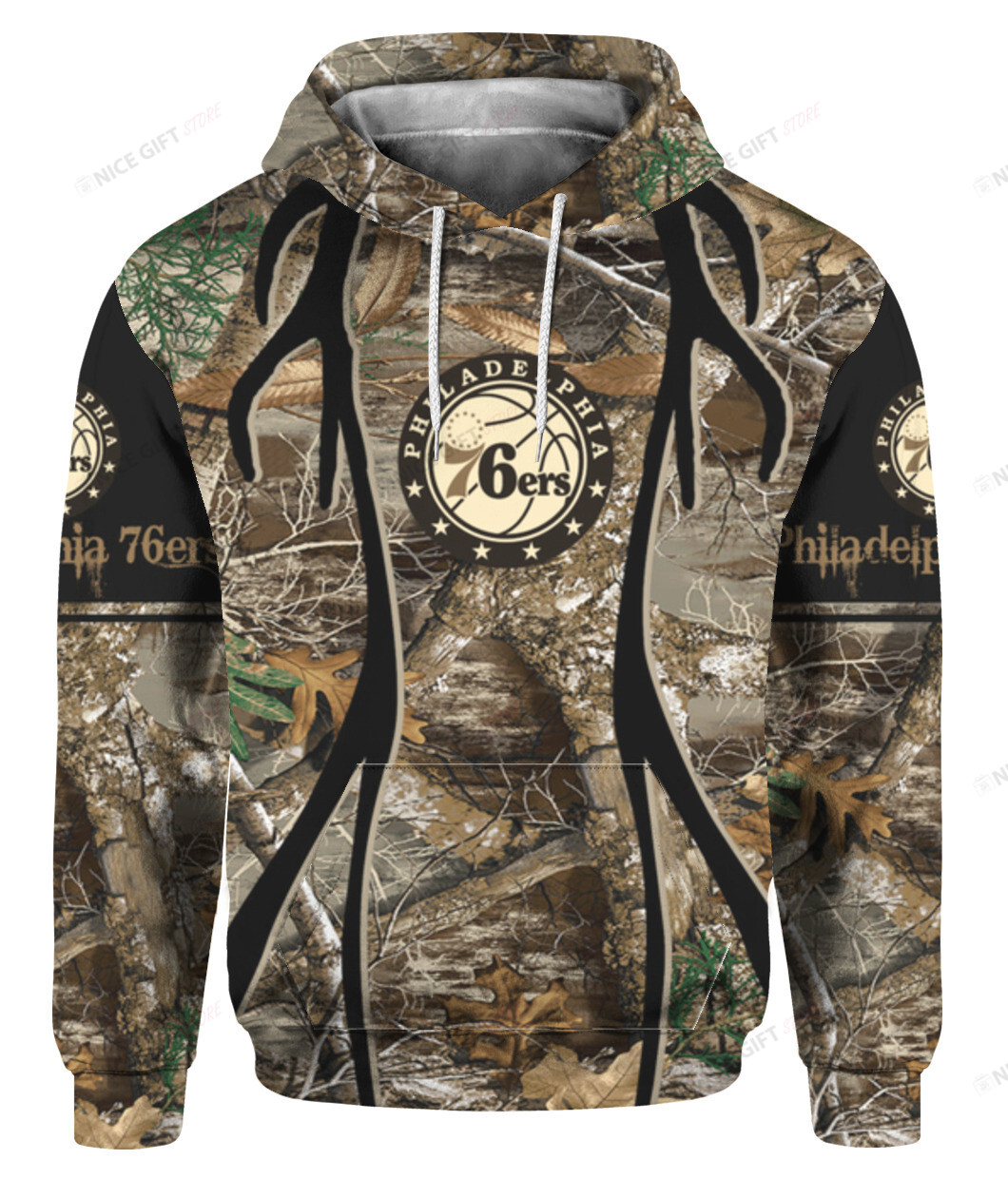 NBA Philadelphia 76ers Hunting 3D Hoodie Gift For Fans