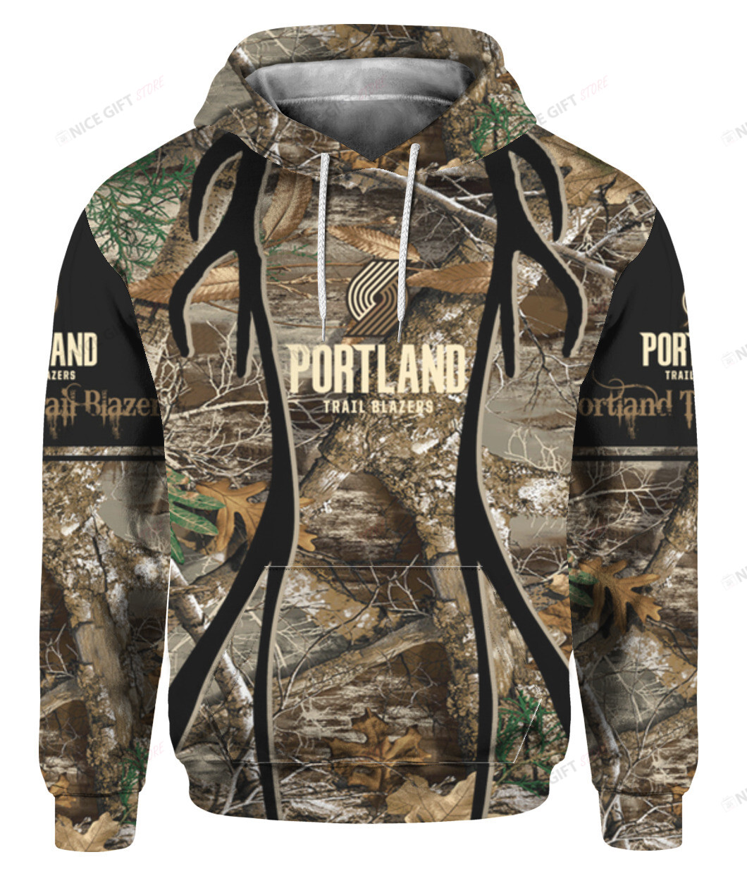 NBA Portland Trail Blazers Hunting 3D Hoodie Gift For Fans