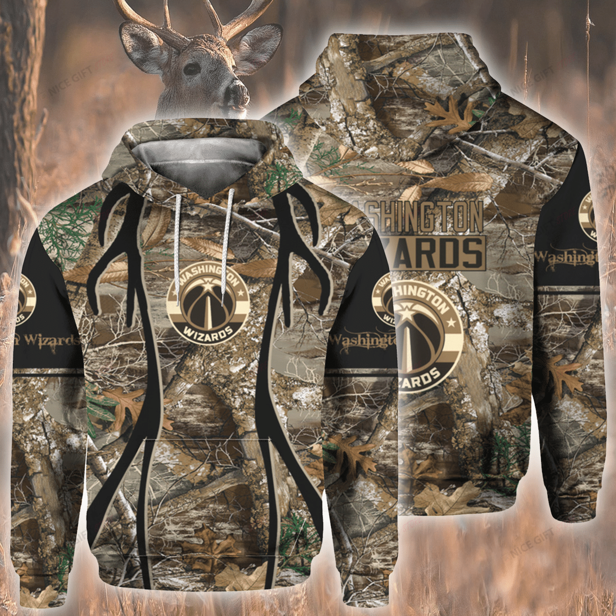 NBA Washington Wizards Hunting 3D Hoodie Gift For Fans
