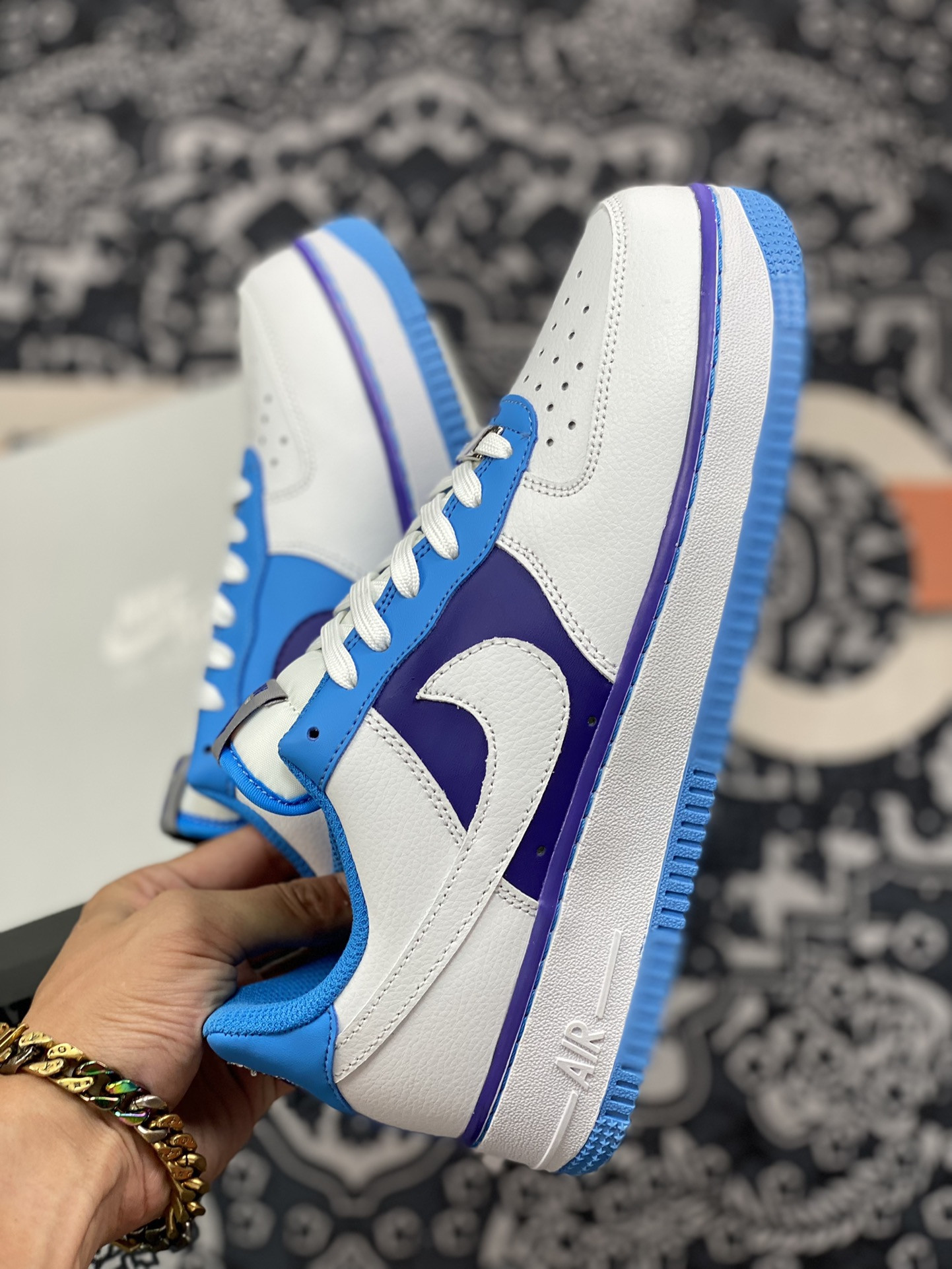 NBA x Nike Air Force 1 Low “Lakers” White/Coast-Field Purple For Sale