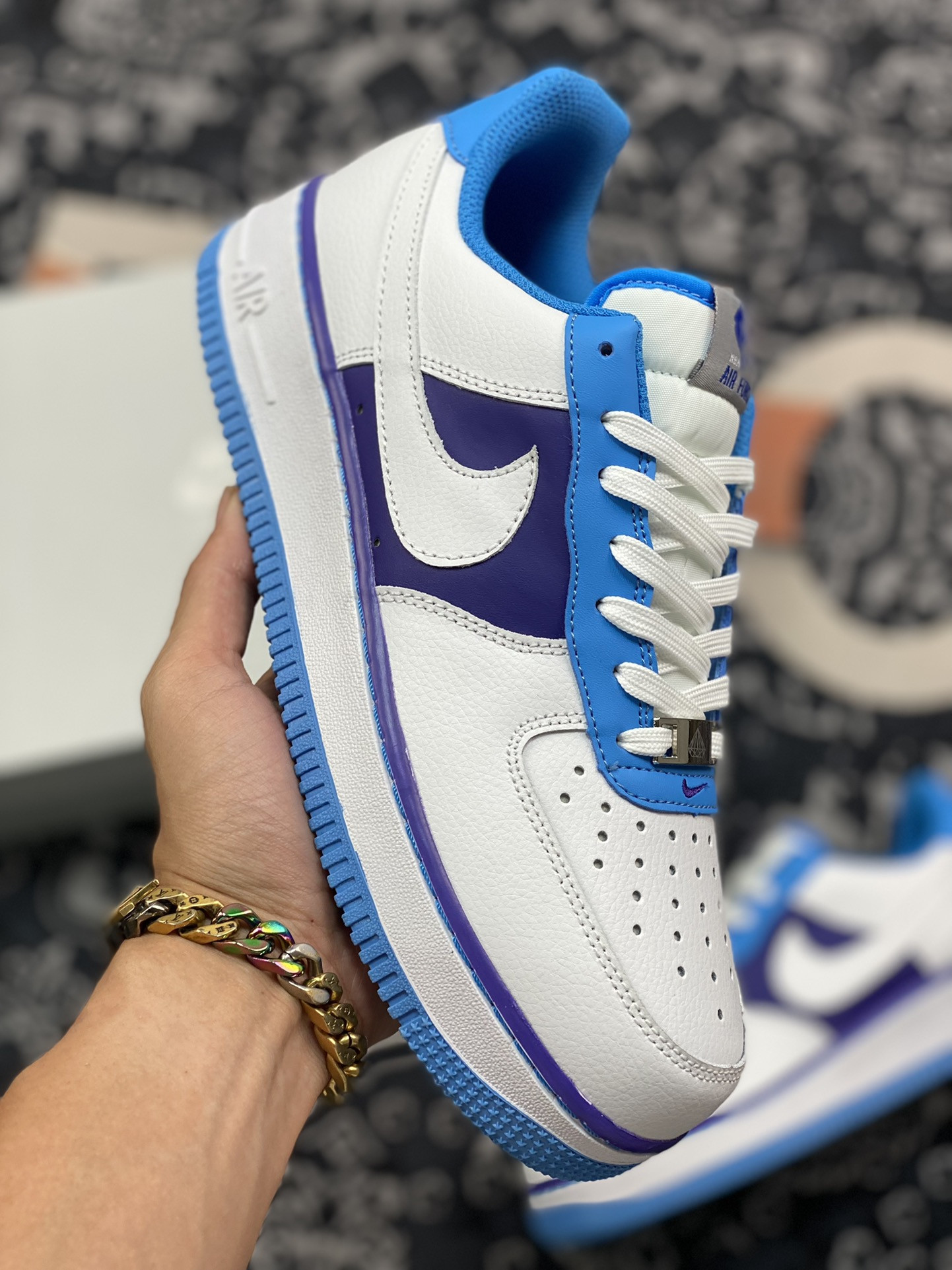 NBA x Nike Air Force 1 Low “Lakers” White/Coast-Field Purple For Sale