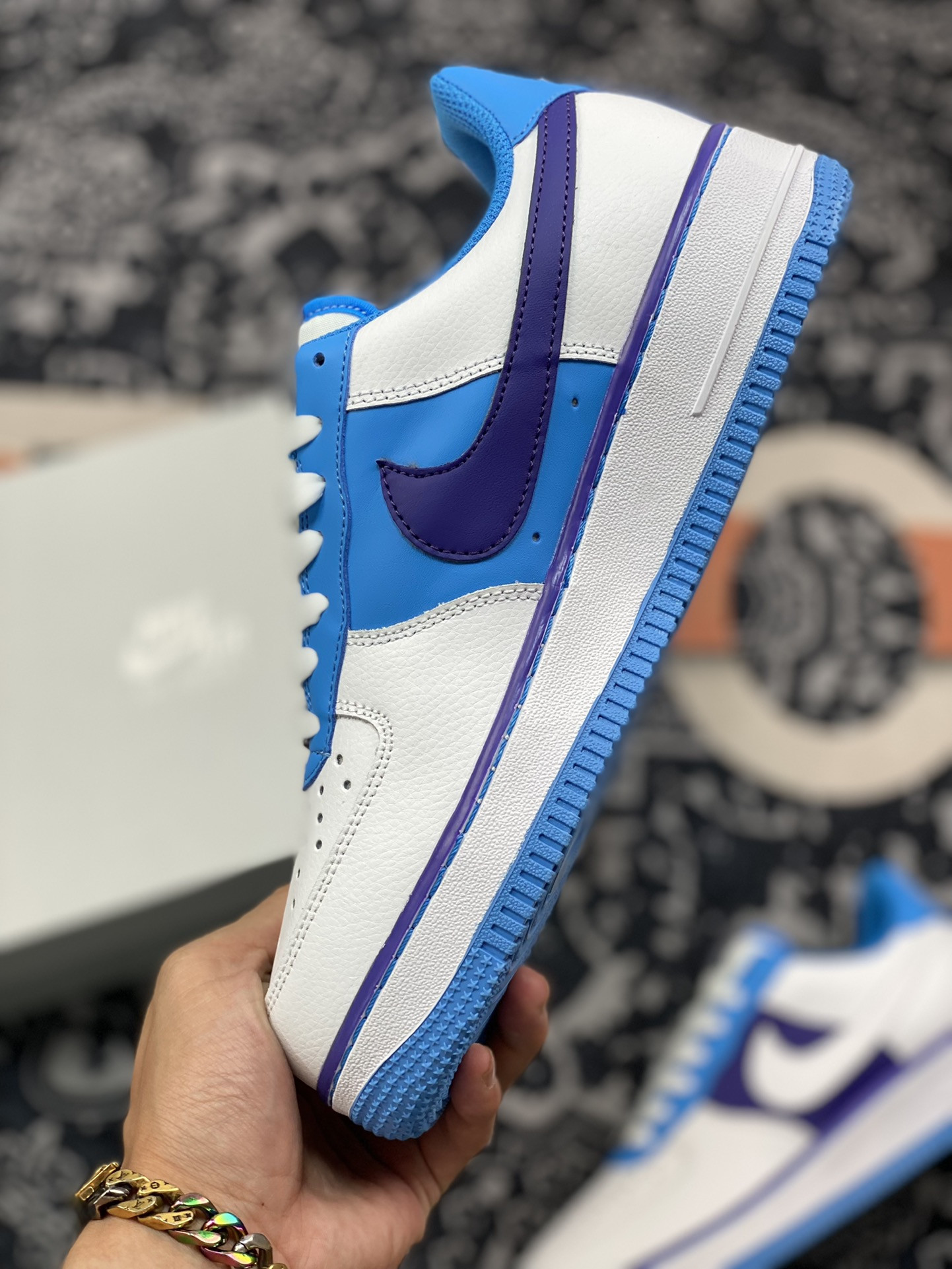 NBA x Nike Air Force 1 Low “Lakers” White/Coast-Field Purple For Sale