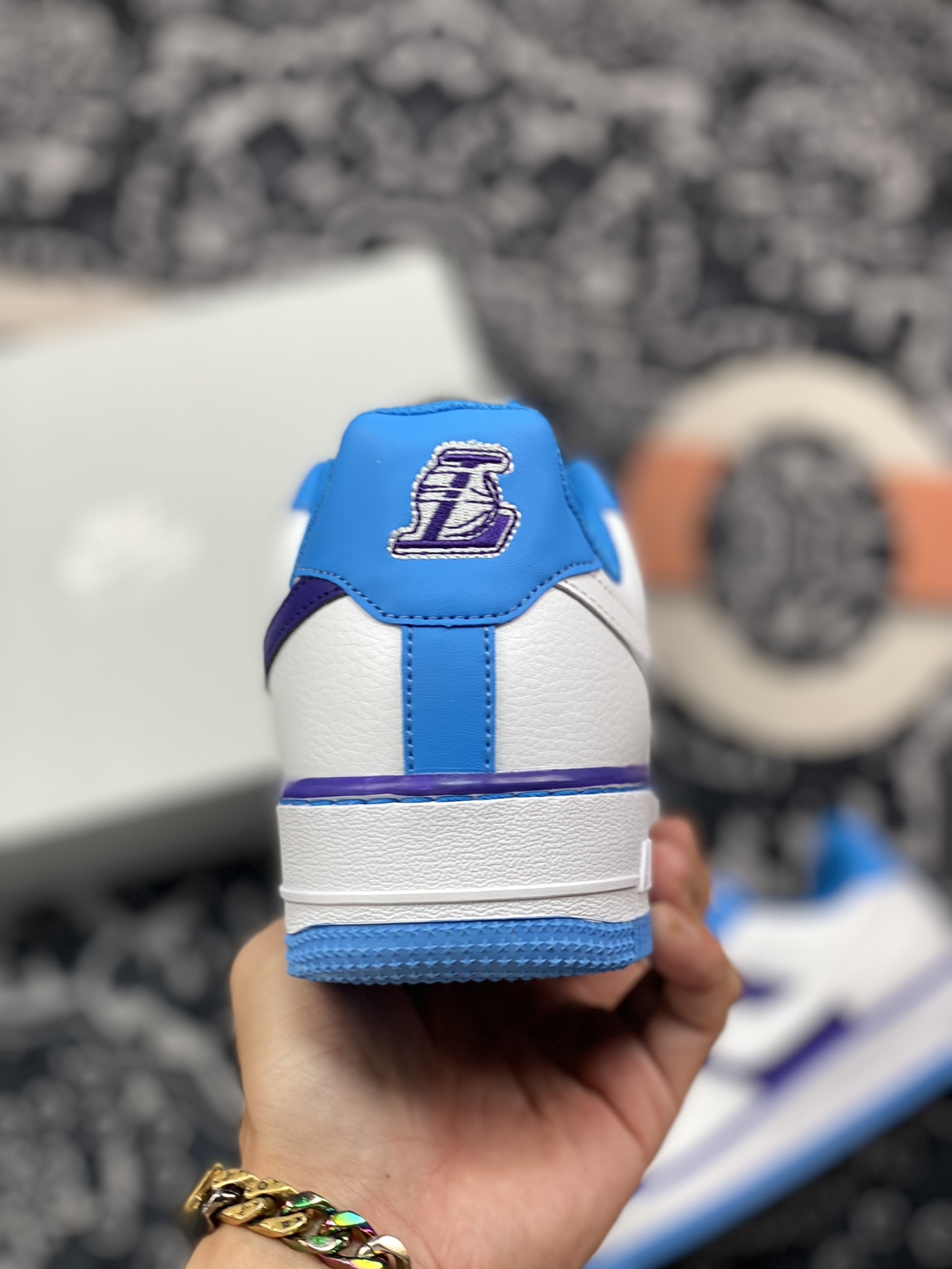 NBA x Nike Air Force 1 Low “Lakers” White/Coast-Field Purple For Sale