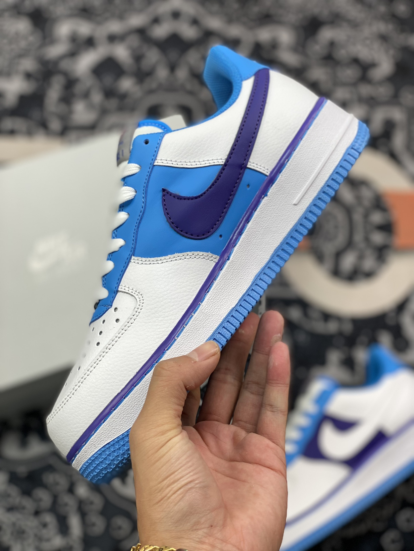 NBA x Nike Air Force 1 Low “Lakers” White/Coast-Field Purple For Sale