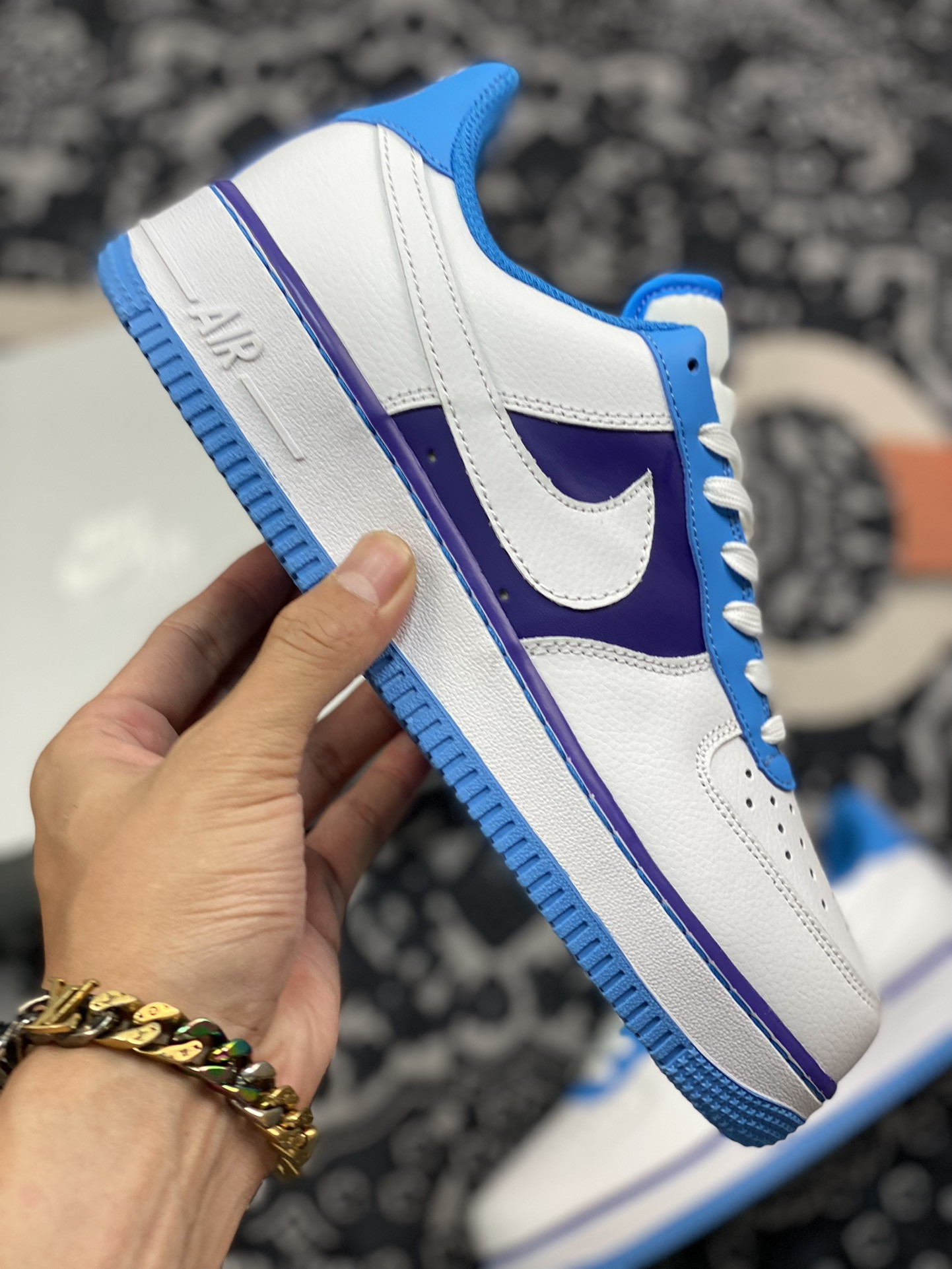 NBA x Nike Air Force 1 Low “Lakers” White/Coast-Field Purple For Sale