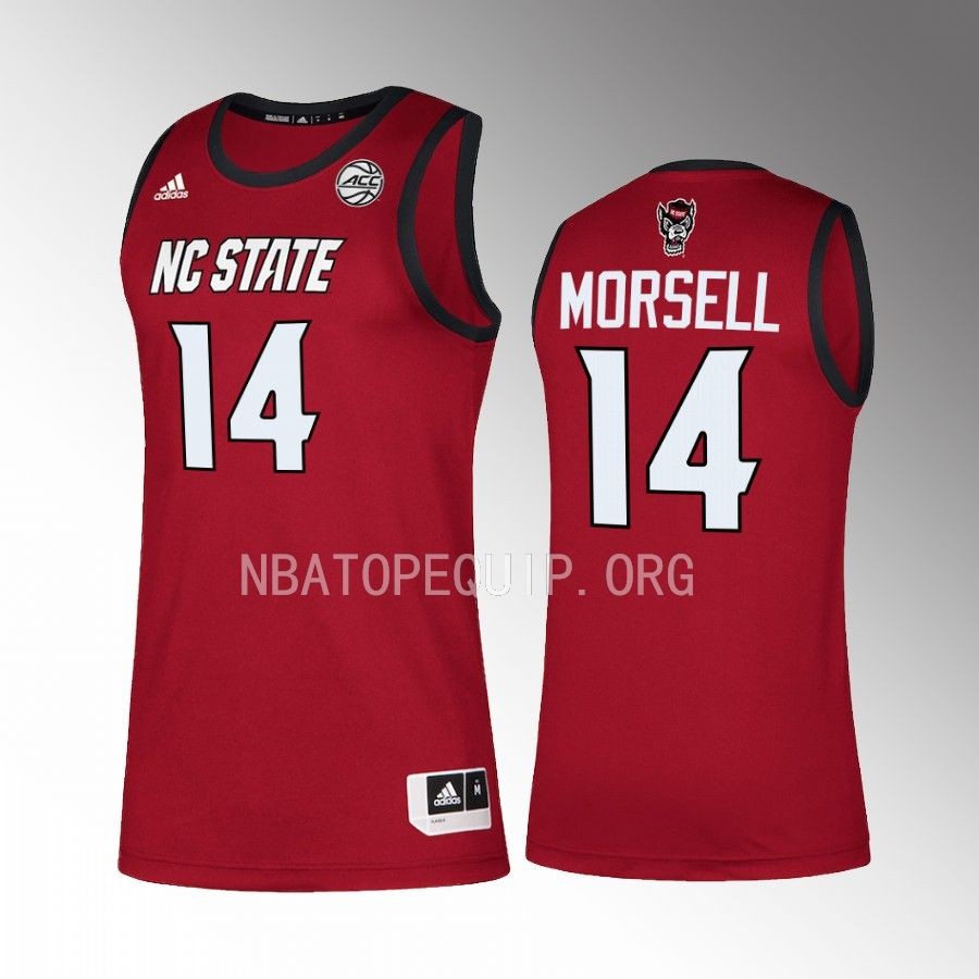 NC State Wolfpack Casey Morsell Jersey 2022-23 College Red Swingman Uniform