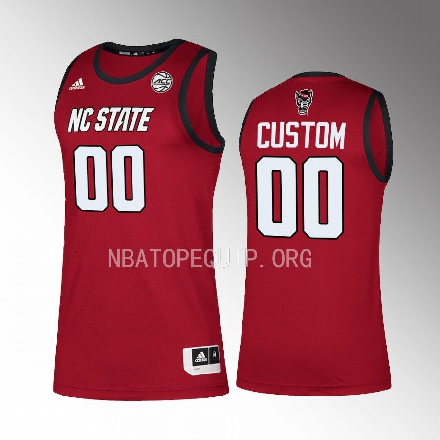 NC State Wolfpack Custom Jersey 2022-23 College Red Swingman Uniform