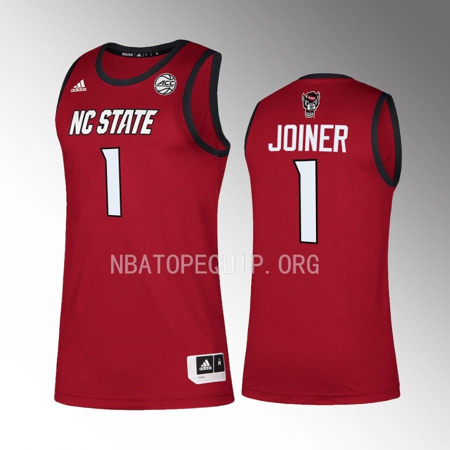 NC State Wolfpack Jarkel Joiner Jersey 2022-23 College Red Swingman Uniform