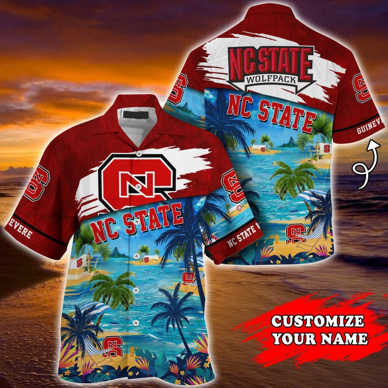 NC State Wolfpack NCAA Customized Summer Hawaiian Shirt