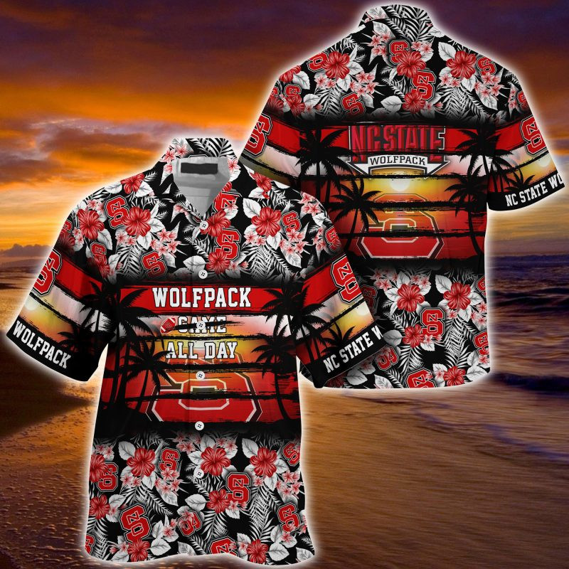 NC State Wolfpack NCAA Summer – Hawaii Shirt For This Season – Gift For Sport Lovers Floral Pattern