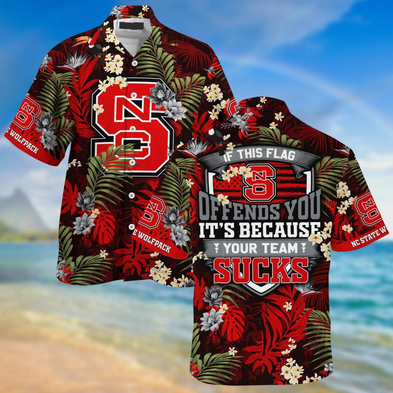 NC State Wolfpack NCAA Summer – Hawaii Shirt For This Season – Gift For Sport Lovers With Tropical Patterns