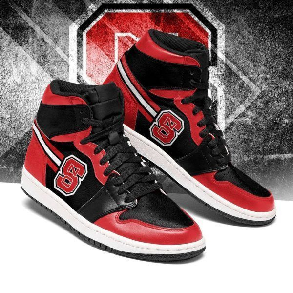 NC State Wolfpack NCAA Team Sneakers Gift For Fans High Top Air Jordan Sneaker, Air Jordan Hightop