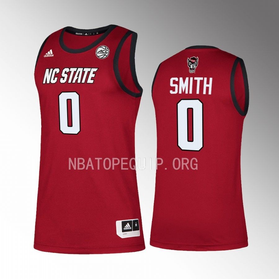 NC State Wolfpack Terquavion Smith Jersey 2022-23 College Red Swingman Uniform
