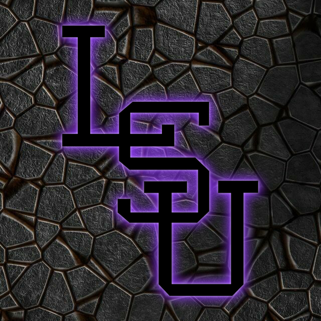 NCAA Baseball LSU Tigers Logo RGB Led Lights Metal Wall Art