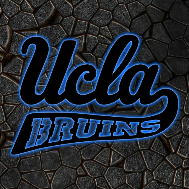 NCAA Baseball UCLA Bruins Logo RGB Led Lights Metal Wall Art