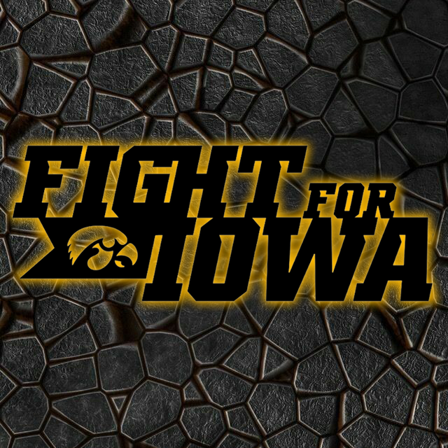NCAA Basketball Iowa Hawkeyes Logo RGB Led Lights Metal Wall Art