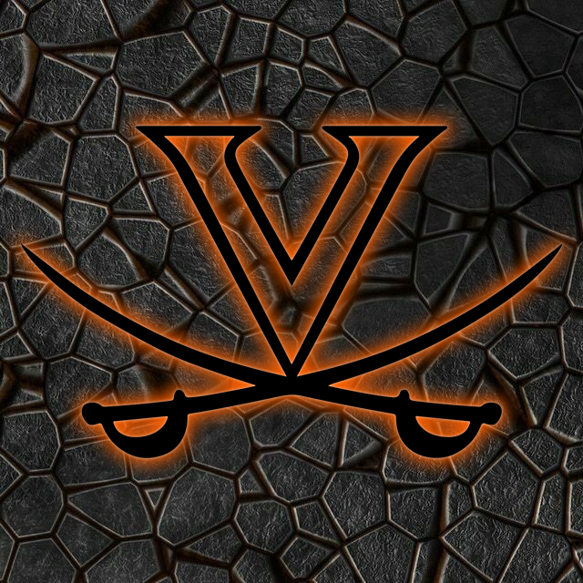 NCAA Basketball Virginia Cavaliers Logo RGB Led Lights Metal Wall Art