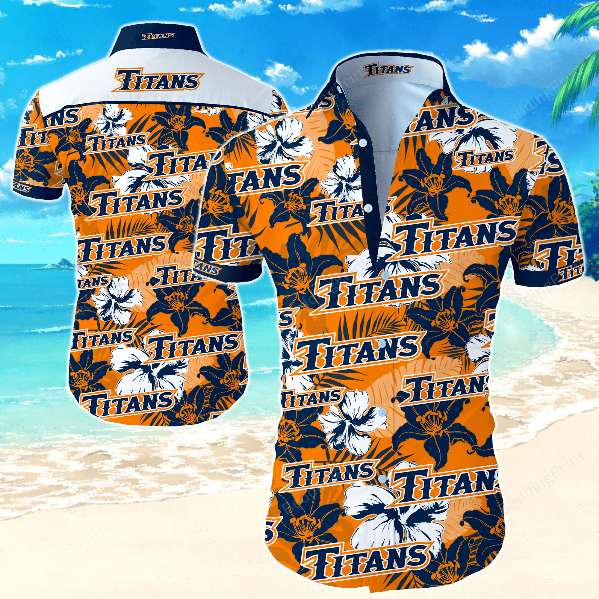 NCAA Cal State Fullerton Titans Hawaiian Shirt