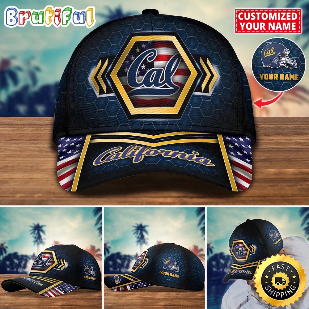 NCAA California Golden Bears Baseball Cap Best Trending Custom Name Cap